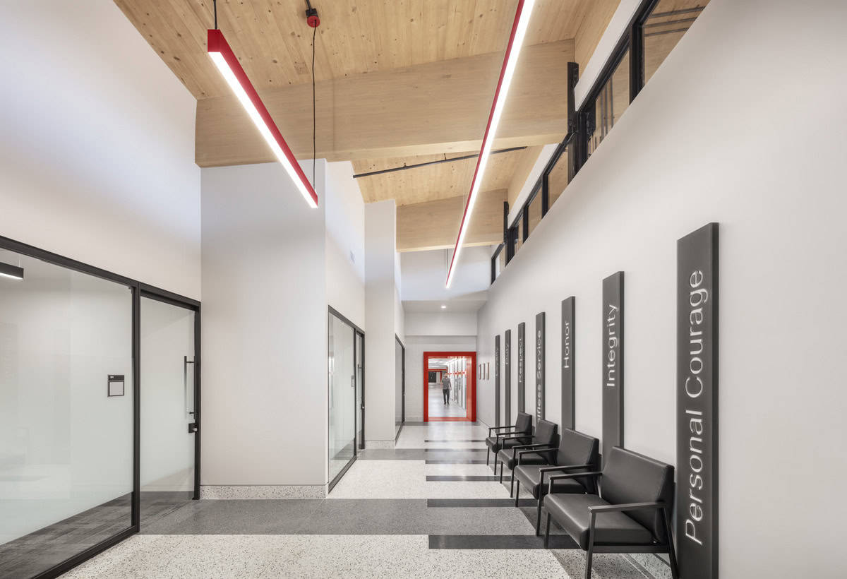 Hallway of Appleton Readiness Center.