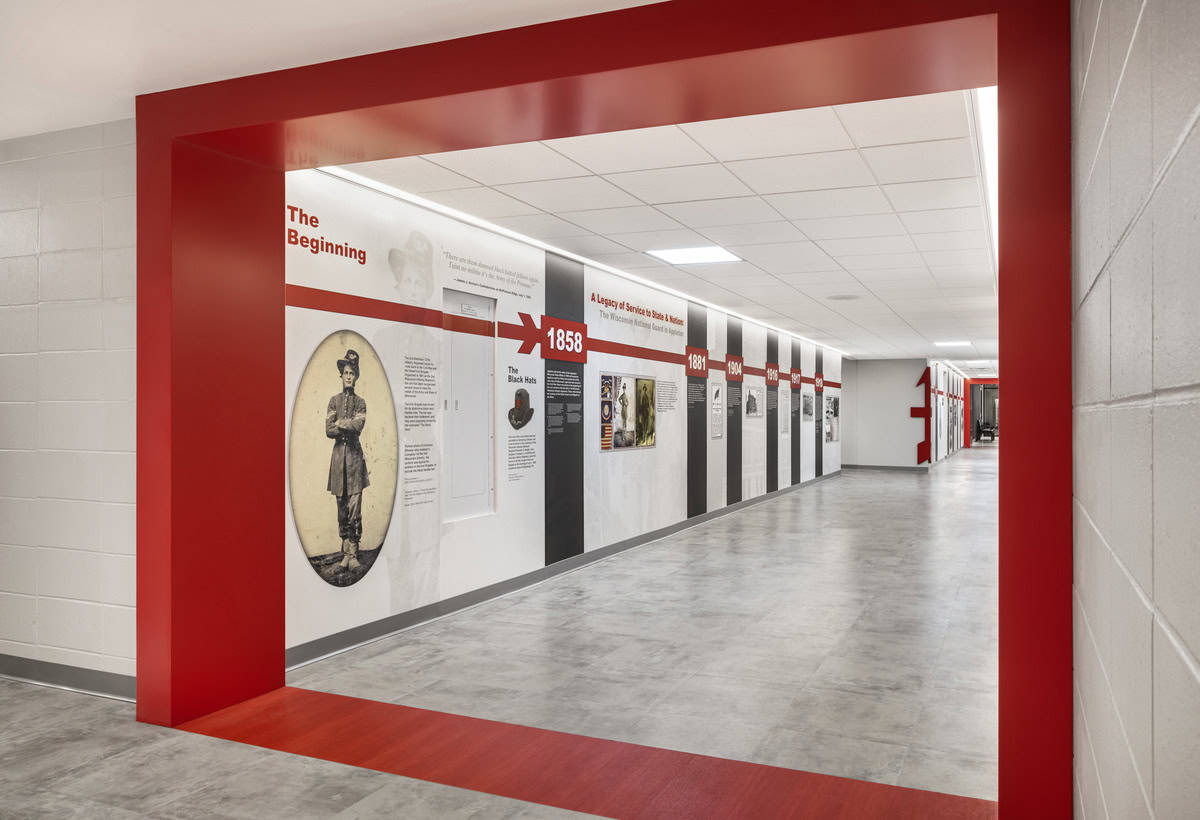 Hallway of Appleton Readiness Center.