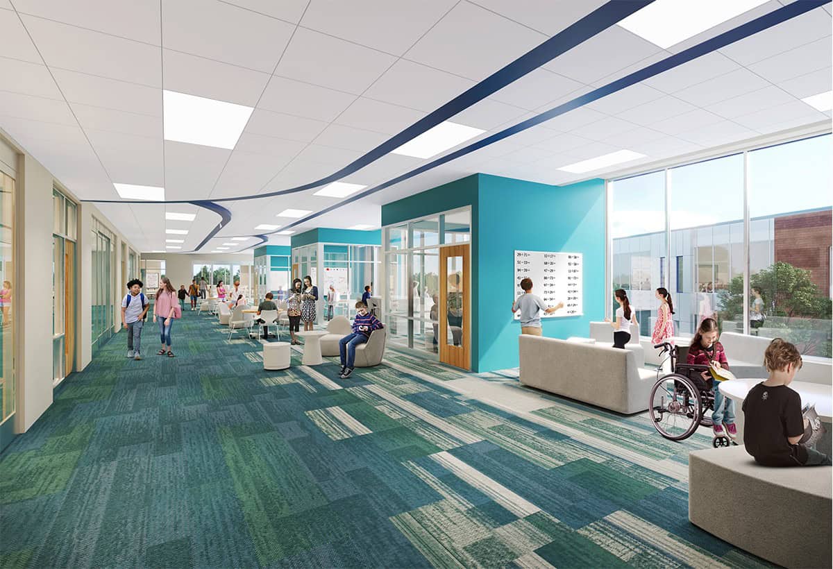 Rendering of Maplewood Intermediate and Middle School, Menasha, WI
