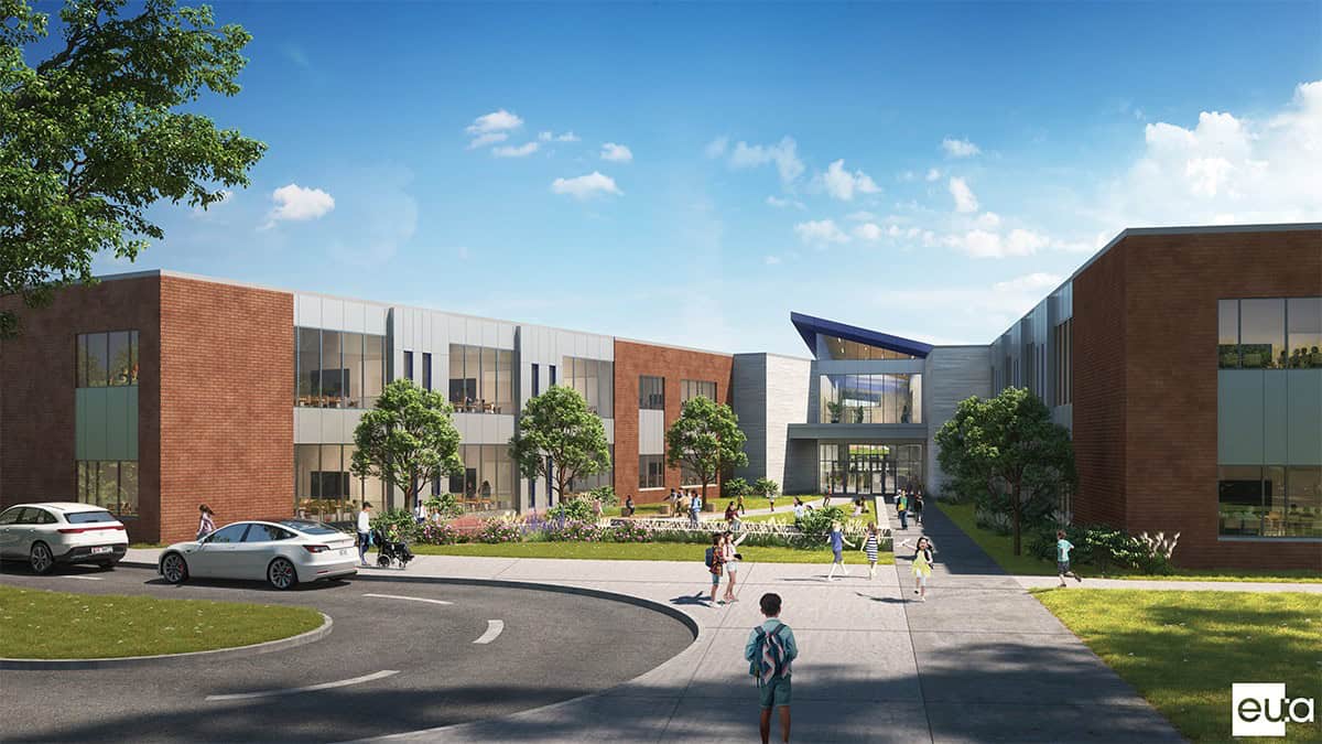 Rendering of Maplewood Intermediate and Middle School, Menasha, WI