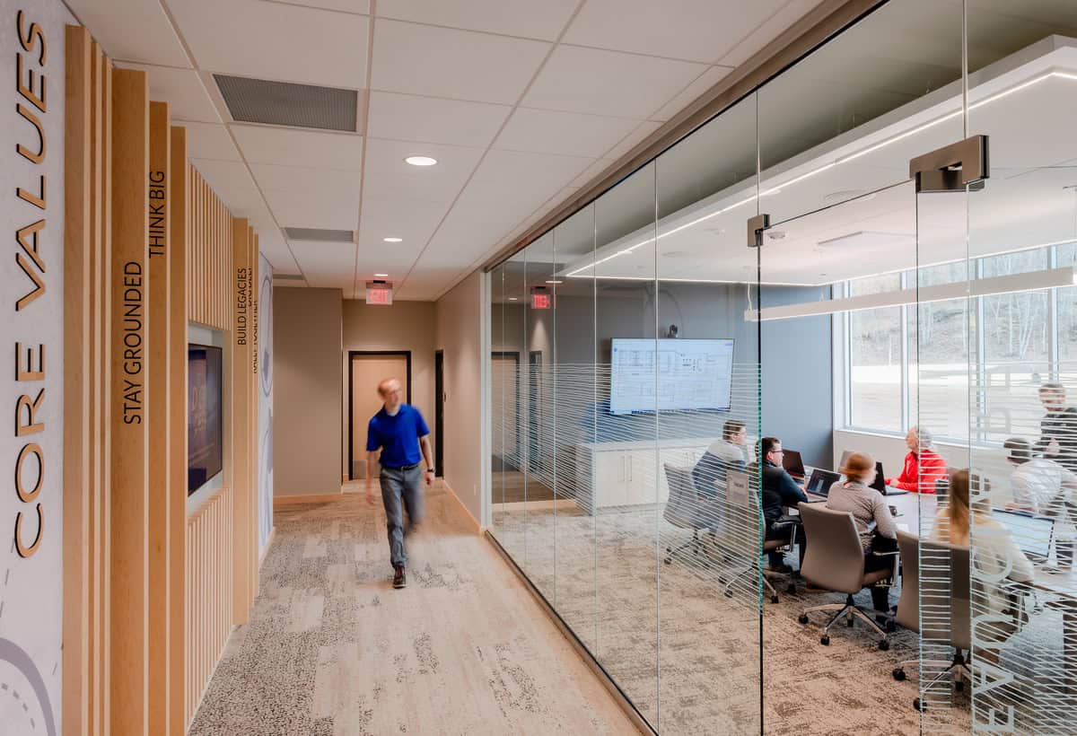 Miron Eau Claire Office Hallway and Conference Room